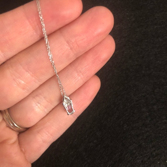 10k white gold Tanzanite necklace JCPenney brand - Picture 8 of 11